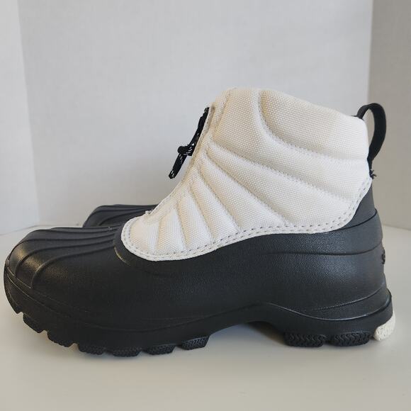 Sperry Women's Duck Float Zip Seacycled Winter Boot, Black/White, 9.5 - Picture 5 of 11